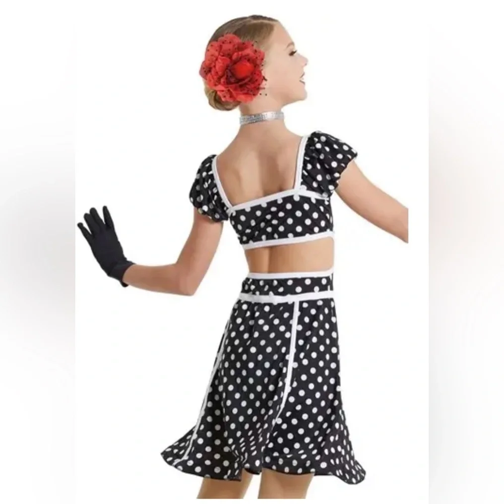 Weissman Cream and Black Trim Dress